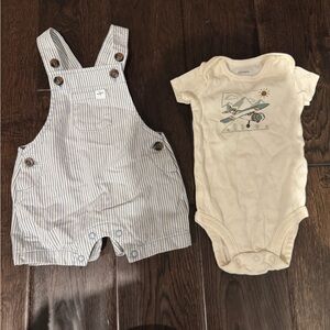 Baby boy airplane theme bundle